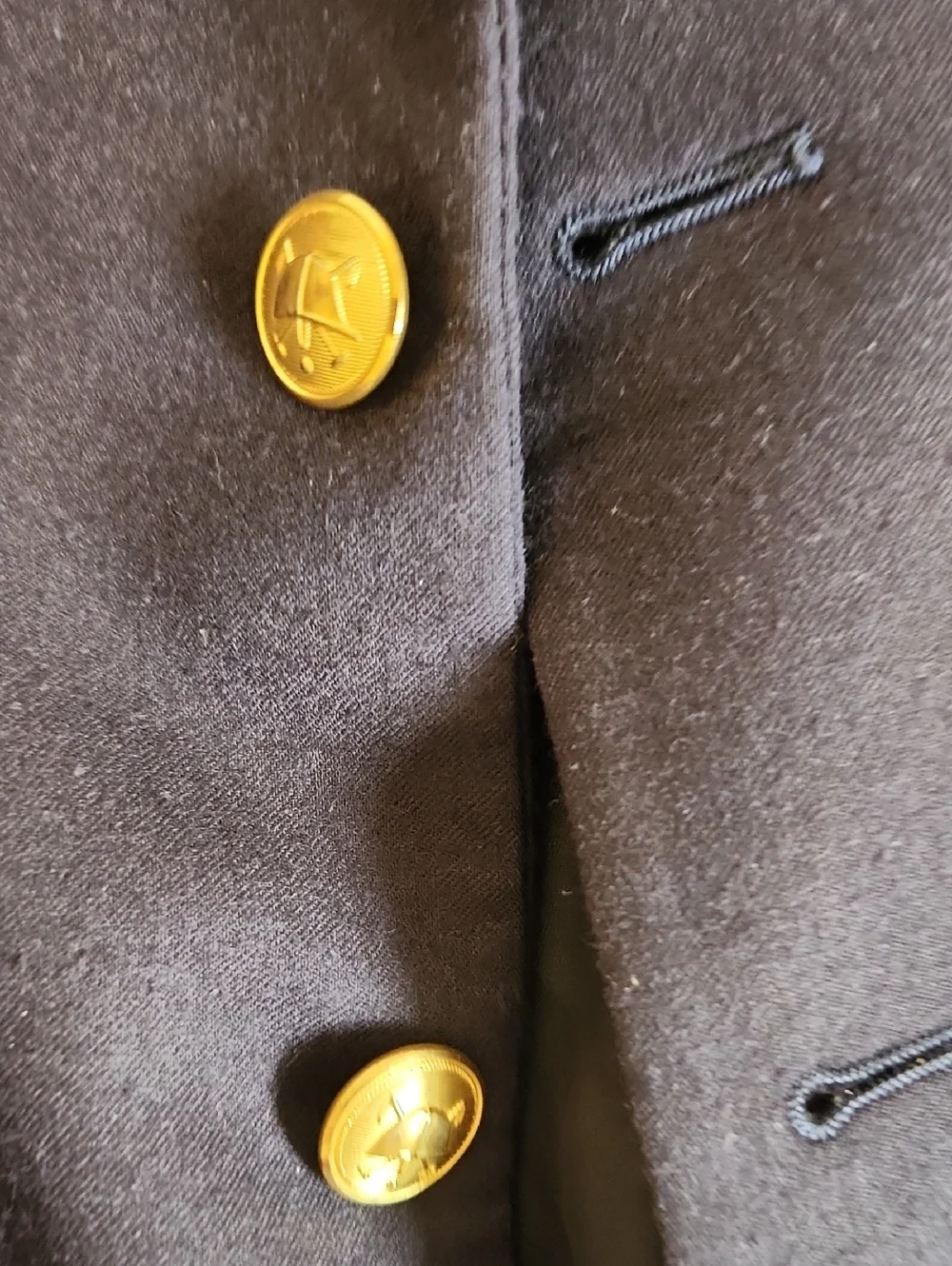 Ralph Lauren Navy Blazer with Gold Logo Label